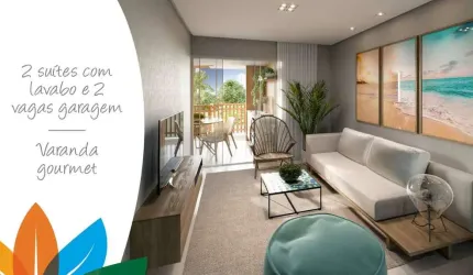 Apartamento à venda térreo 2 suítes nunca habitado em Itacimirim Bahia