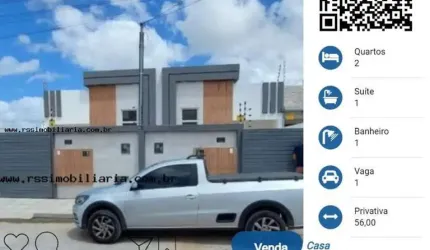 Casa para vender no Vale do Sol, Gramame - João Pessoa/PB
