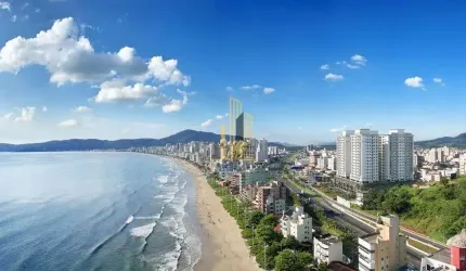 Apartamento 2 Quartos com Piscina no lazer Itapema