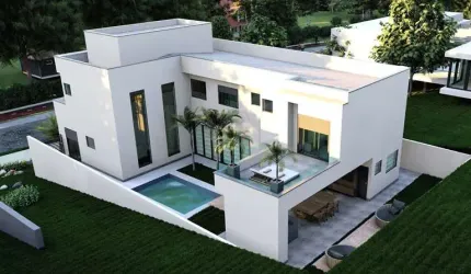 SOBRADO COM 4 SUÍTES NO ALPHAVILLE 2 EM FINAL DE CONSTRUÇÃO