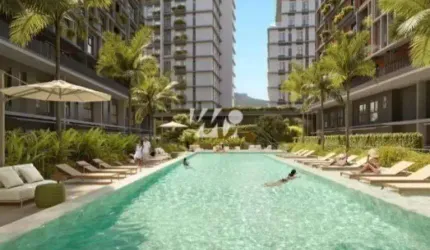 Apartamento com Piscina e 1 Quarto na Pedra Branca