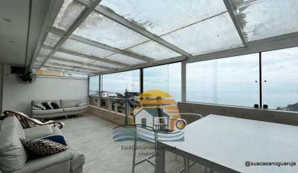 apartamento vista mar 4 suites 4 banheiros 2 vagas 175 m2 morro sorocotuba guaruja sp cod AP01231