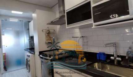 Apartamento Costão das Tartarugas com 3 dormitórios à venda, 87 m² por R$ 997.000 - Praia da Enseada - Tortugas - Guarujá/SP