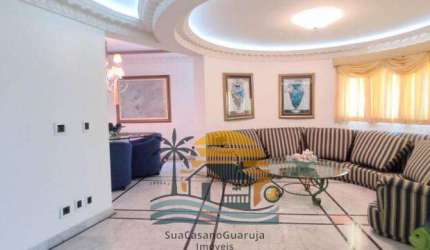 Apartamento com 4 dormitórios à venda, 224 m² por R$ 1.800.000,00 - Praia da Enseada - Tortugas - Guarujá/SP