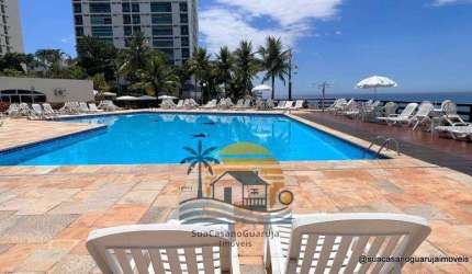 Apartamento Penhasco 5 Estrelas com 3 dormitórios à venda, 100 m² por R$ 580.000 - Praia da Enseada – Tortugas - Guarujá/SP AP0280