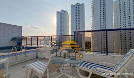 Cobertura Costão das Tartarugas 3 dormitórios à venda, 174 m² por R$ 990.000 - Praia da Enseada – Tortugas - Guarujá/SP