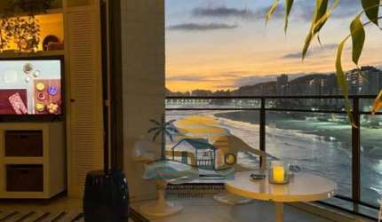 apartamento venda 3 dormitorios 3 suites 2 vagas 190 m2 bairro morro do maluf pitangueiras guaruja sp cod AP0033P