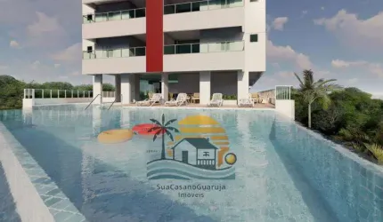 Frente ao mar, Caiçara, Praia Grande, Lançamento, apartamento 2 ou 3 dormitórios, terraço grill, 71 m² ou 111 m² 1 vaga ou 2 vagas, lazer completo LN27506V