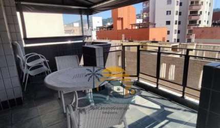Cobertura duplex com 2 suítes e 2 vagas na Praia da Enseada