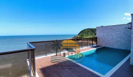 apartamento cobertura 3 dormitorios 190 m2 2 vagas costao tartarugas guaruja praia da enseada cod COF93412V