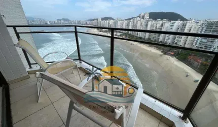 Apartamento 3 suítes 2 vagas vista para o mar na Pitangueiras