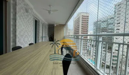 Apartamento 3 dormitórios 1 suíte varanda gourmet 2 vagas guaruja