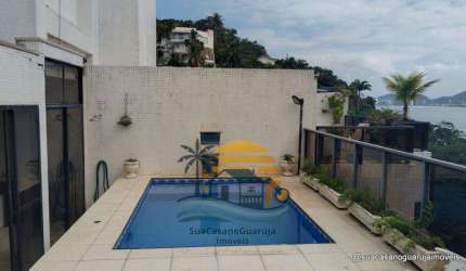 apartamento cobertura 3 dormitorios 190 m2 2 vagas costao tartarugas guaruja praia da enseada cod COF934121V