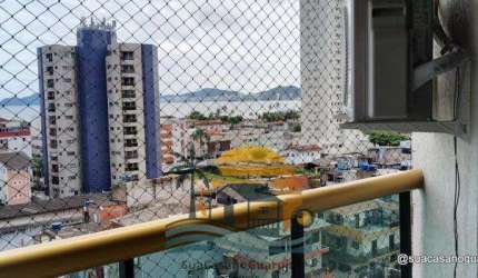 Apartamento venda  3 dormitórios à venda, 85 m² por R$ 580.000,00 - Praia da Enseada – Tortugas - Guarujá/SP