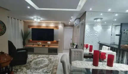 Apartamento com varanda no Condomínio Inter Clube Interlagos.