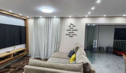 Apartamento 124m² varanda gourmet no Campo Belo