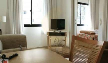 Flat mobiliado prox. Hospital 9 de Julho com 32 m2 1 dormitório 1 vaga