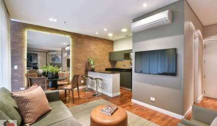 VIla Olímpia - Apartamento 65m² 1 dormitório, 2 vagas para Locação.