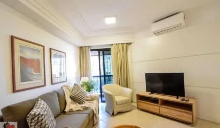 FLAT Jardim Europa com 42 m2 1 dormitório com varanda 1 vaga mobiliado
