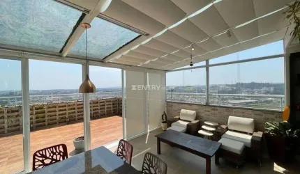Cobertura Duplex Alto Padrão de 491 m²  área útil toda climatizada, com a melhor vista da cidade e na melhor localização de Jundiaí  - Centro -SP