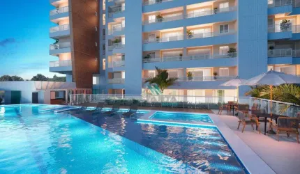 Apartamento com 03 suítes, condomínio com lazer completo na região do bairro de Fátima - Fortaleza/CE
