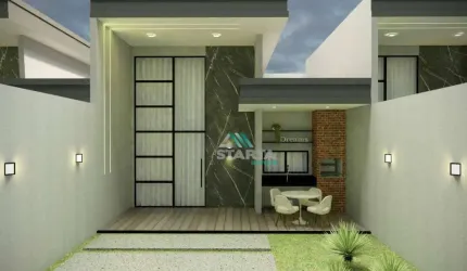 Casa com 3 dormitórios à venda, 107 m² por R$ 380.000,00 - Coaçu - Eusébio/CE