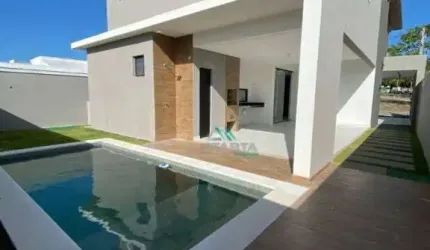 Casa com 4 dormitórios à venda, 223 m² por R$ 1.280.000,00 - Urucunema - Eusébio/CE