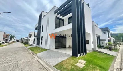 Casa em condomínio fechado com 3 quartos à venda na Avenida Wilson Castelo Branco, 292, Beira Rio, Biguaçu por R$ 1.089.000