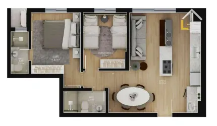 Apartamento com 2 dormitórios à venda, 87 m² por R$ 501.386,57 - Costa e Silva - Joinville/SC