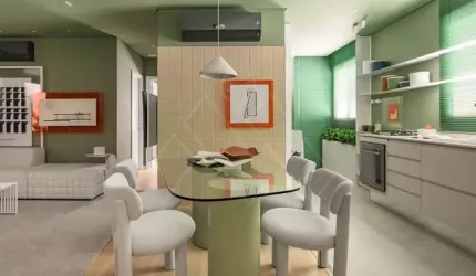 Summer apartamento 2 quartos (1 suíte) 80m2 1 vaga - sala estendida