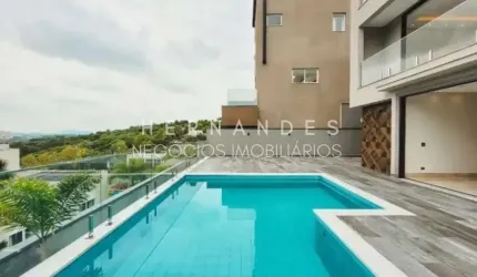 Magnífica casa de alto padrão à venda em condomínio exclusivo em Barueri-SP, com 4 quartos, 4 suítes, 3 salas, 6 banheiros, 4 vagas e 578m².