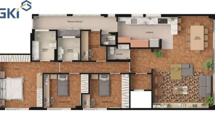 Apto a venda, c/143 m AU, c/ 3 dorm., sendo 1 suíte, 2 vagas. Higienópolis.