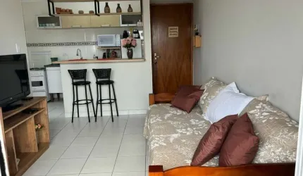 APARTAMENTO COM 46 METROS QUADRADOS 1 DORMITORIO NA PRAIA GRANDE