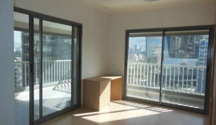 Studio Pinheiros/Faria Lima: 44m², Varanda, Lazer e Conforto.