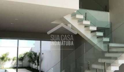 Sobrado com 3 suítes, escritório e piscina no Residencial Dona Maria José - Indaiatuba/SP