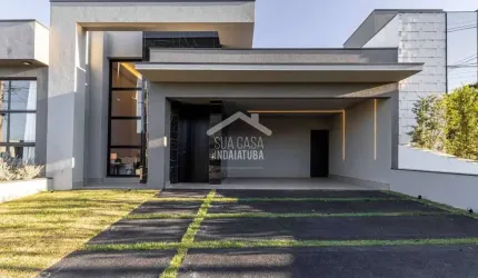 Casa nova com 3 suítes, escritorio e piscina em condomínio fechado