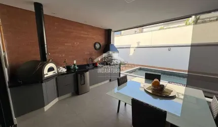 Casa de frente ao lago em condomínio fechado em Indaiatuba