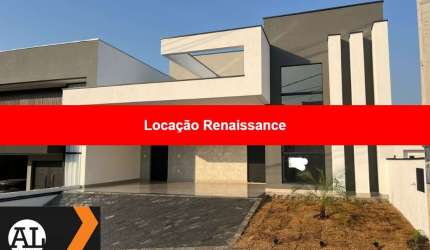 Ótima casa para locação e venda no Condomínio Renaissance em Sorocaba com 198 m2 de área AC com 3 suítes, armários modulados, piscina, escritório.