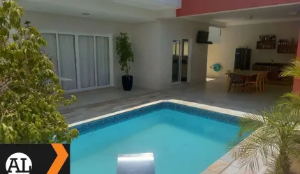 Casa sobrado à venda no Condomínio residencial Mont Blanc Sorocaba sendo 3 suítes com closet, 345 m2 de área construída, piscina.