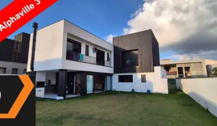 Casa sobrado para locação no Alphaville Nova Esplanada 3 com 3 suítes, pacote com IPTU e Condomínio 13.000,00