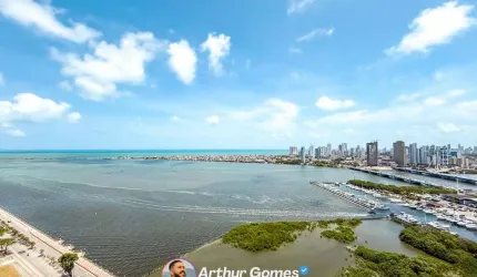 Apartamento à venda no Cabanga - 4 quartos, 268 m² e varanda gourmet - Edf Mirante do Cais