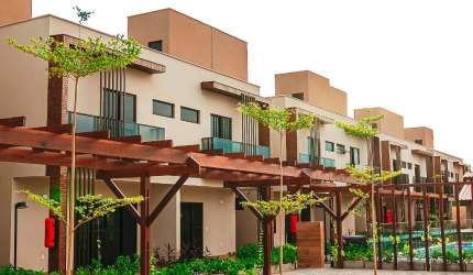 REF: CA009 - Casa Cond. Fechado, Cabedelo, Ponta de Campina, 3 quartos, 150m do mar