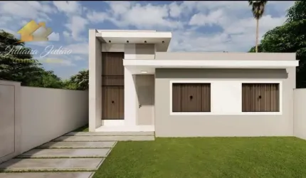 CASA LINEAR À VENDA, COM 3 QUARTOS E QUINTAL, NA ENSEADA DAS GAIVOTAS, RIO DAS OSTRAS, RJ