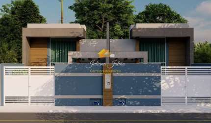 CASA LINEAR COM 2 QUARTOS SENDO 1 SUÍTE A VENDA NO VALE DAS PALMEIRAS EM MACAÉ RJ