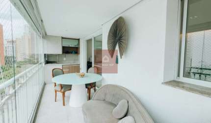 Apartamento com 3 dormitórios, 3 suíte, 2 vagas e com 143m² - Moema