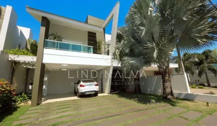 Sobrado no Country Iguaçu, mobiliado, com 2 suítes, amplo espaço gourmet e piscina