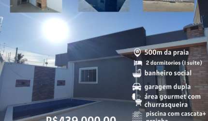 Casa com piscina em Itanhaém/ Bopiranga