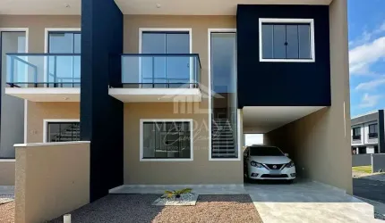Sobrado Novo em Condomínio Fechado à venda no bairro Ouro Fino em SAO JOSE DOS PINHAIS, Paraná