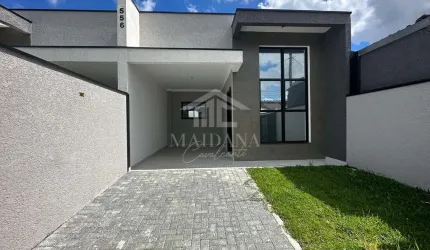 Casa Nova com 03 quartos sendo 01 suíte , espaço de terreno à venda, Cruzeiro, São José dos Pinhais