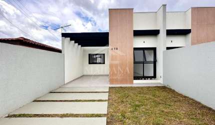Casa Nova com 03 dormitórios sendo 01 suíte à venda, Ouro Fino, São José dos Pinhais, PR